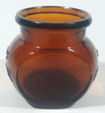 Vintage 4 oz Marmite Amber Glass Jar 2 1/2" Tall