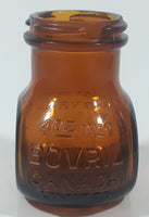 Vintage 4 oz net Bovril Canada Limited Amber Glass Jar 3" Tall