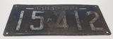Rare Vintage 1921 Colorado Dark Blue with Silver Letters Vehicle License Plate 15 412