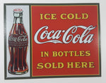 Ice Cold Coca Cola In Bottles Sold Here 12" x 16" Tin Metal Sign