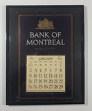 Rare Antique 1938 Bank of Montreal Calendar in Frame 11 1/2" x 14 1/4"