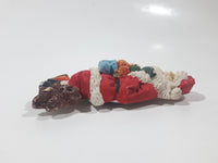 Santa with Christmas Presents 3D 1 5/8" x 3" Resin Fridge Magnet