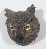 Owl Head Shaped 3D 1 5/8" x 2" Resin Fridge Magnet