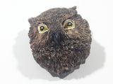 Owl Head Shaped 3D 1 5/8" x 2" Resin Fridge Magnet