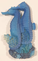 Blue Seahorses 3D 2 3/8" x 4" Resin Fridge Magnet