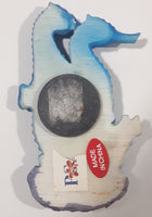Blue Seahorses 3D 2 3/8" x 4" Resin Fridge Magnet