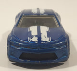 2016 Hot Wheels Muscle Mania 2016 Camaro SS Metalflake Blue Die Cast Toy Car Vehicle