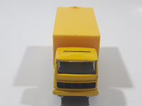 Majorette Leon's Canada's Only Furniture Superstores Semi Truck Yellow 1/100 Scale Die Cast Toy Car Vehicle with Opening Rear Doors