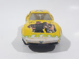 1999 Titan Sports WWF Wrestling Radical Rides New Age Outlaws Welly No. 103 Corvette Yellow Die Cast Toy Car Vehicle with Opening Doors