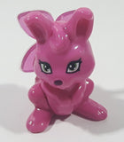 Kinder Surprise Pink Bunny Rabbit Flower Tail 1 1/2" Tall Plastic Toy Figure