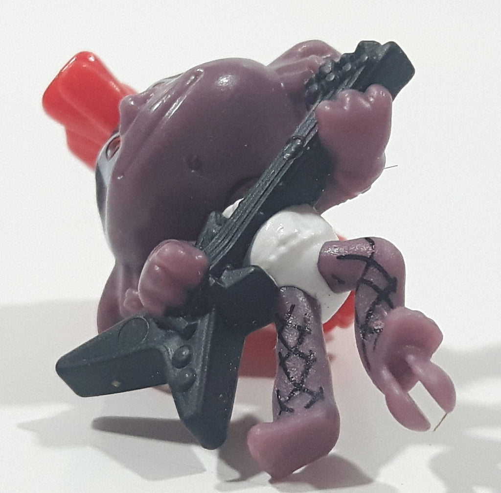 Kinder Surprise Punk Rocker with Purple Skin and Red Mohawk Guitar Pla ...