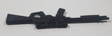 Black Plastic 4" Toy Assault Rifle with Scope Action Figure Accessory