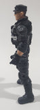 Chap Mei S1 Sentinel 1 Army Military Soldier 4" Tall Toy Action Figure - Full Black Uniform