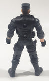 Chap Mei S1 Sentinel 1 Army Military Soldier 4" Tall Toy Action Figure - Full Black Uniform