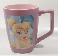 Disney Store Disney Fairies Tinkerbell Pink Large 5 1/4" Tall Ceramic Coffee Mug Cup