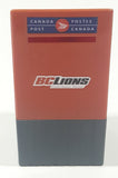 Canada Post B.C. Lions CFL Football Team Mail Box Shaped Orange 3" Tall Plastic Coin Bank