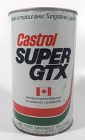 Vintage Castrol Super GTX 20W-50 1 Imperial Quart 1.14 Litre Motor Oil Metal Can EMPTY