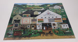 1985 Charles Wysocki Peppercricket Farms Antiques 10 1/2" x 12 1/2" Tin Metal Sign