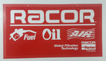 Racor Oil Global Filtration Technology 12" x 22" Red Plastic Advertising Sign