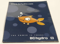 BC Hydro The Power is Yours Orange Fish Themed 2" x 3" Thin Rubber Fridge Magnet