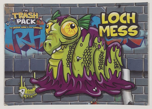 The Trash Pack The Gross Gang In Your Garbage! Loch Mess 2 1/2" x 3 1/2" Thin Rubber Trading Card Fridge Magnet