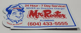 Mr Rooter Plumbing "Quick As A Wink" 2" x 3 1/2" Thin Rubber Fridge Magnet