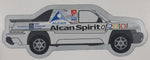 Alcan Spirit of 2010 Tour Vancouver Winter Olympic Games RBC Financial Group Car Shaped 1 1/2" x 4 1/8" Thin Rubber Fridge Magnet