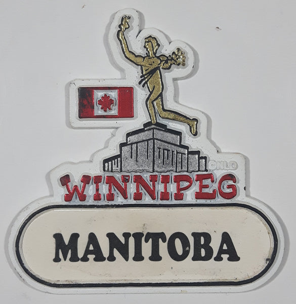 Winnipeg Manitoba 2 1/2" x 2 5/8" Rubber Fridge Magnet