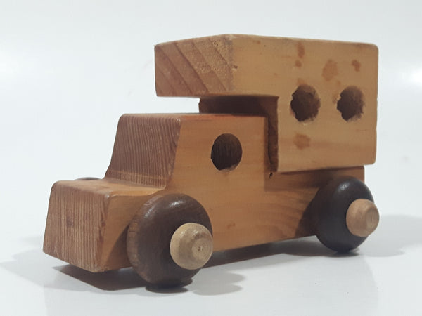 Vintage 1970s The Wooden Toy Company of Canada Camper Truck Wood Toy Car Vehicle