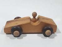 Vintage 1970s The Wooden Toy Company of Canada Racer Car Wood Toy Vehicle