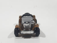 Unknown Brand Antique Classic Car Black with Brown Fenders Die Cast Toy Car Vehicle