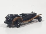 Unknown Brand Antique Classic Car Black with Brown Fenders Die Cast Toy Car Vehicle