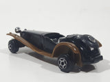 Unknown Brand Antique Classic Car Black with Brown Fenders Die Cast Toy Car Vehicle