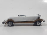 Unknown Brand Antique Classic Car White with Brown Fenders Die Cast Toy Car Vehicle