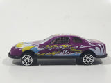 Unknown Brand Stock Car #19 Speedway Purple Die Cast Toy Race Car Vehicle