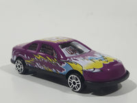 Unknown Brand Stock Car #19 Speedway Purple Die Cast Toy Race Car Vehicle