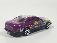 Unknown Brand Stock Car #19 Speedway Purple Die Cast Toy Race Car Vehicle