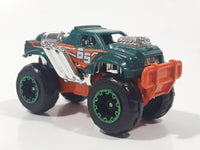 Zuru Metal Machines Bone Crusher Truck Green and Orange #65 Die Cast Toy Car Vehicle