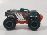 Zuru Metal Machines Bone Crusher Truck Green and Orange #65 Die Cast Toy Car Vehicle