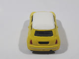 Motor Max No. 6057 2001 Mini Cooper Yellow with White Roof Die Cast Toy Car Vehicle