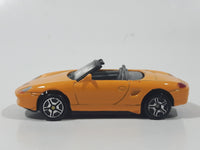 Motor Max No. 6018 Porsche Boxster Convertible Orange Die Cast Toy Car Vehicle