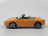 Motor Max No. 6018 Porsche Boxster Convertible Orange Die Cast Toy Car Vehicle