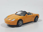 Motor Max No. 6018 Porsche Boxster Convertible Orange Die Cast Toy Car Vehicle