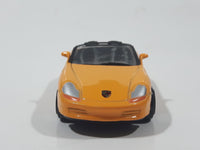 Motor Max No. 6018 Porsche Boxster Convertible Orange Die Cast Toy Car Vehicle