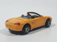 Motor Max No. 6018 Porsche Boxster Convertible Orange Die Cast Toy Car Vehicle