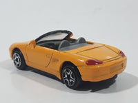 Motor Max No. 6018 Porsche Boxster Convertible Orange Die Cast Toy Car Vehicle