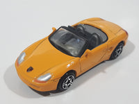 Motor Max No. 6018 Porsche Boxster Convertible Orange Die Cast Toy Car Vehicle