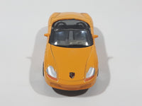 Motor Max No. 6018 Porsche Boxster Convertible Orange Die Cast Toy Car Vehicle