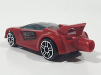 2014 McDonald's Hot Wheels Quick 'N Sik Red Plastic Die Cast Toy Car Vehicle