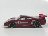 2010 Hot Wheels Race World Speedway Saleen S7 Metalflake Red Die Cast Toy Dream Race Car Vehicle